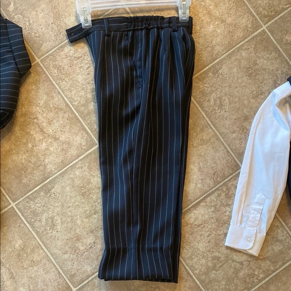 Navy Pinstripe Kids Suit Set - Picture 8 of 8